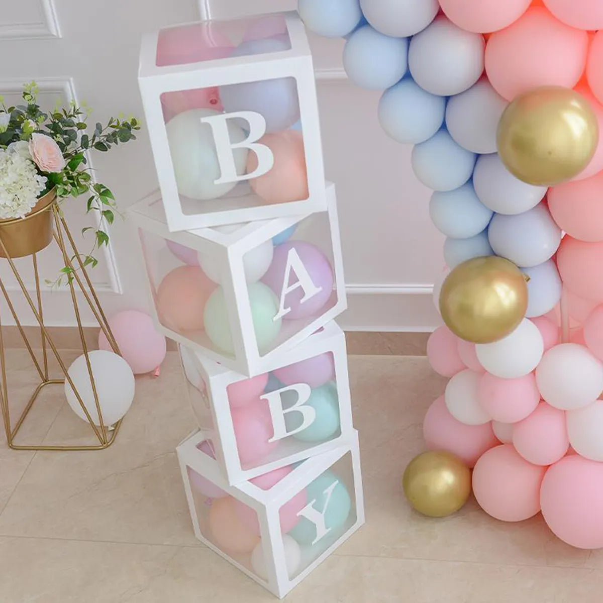 Boîte à Ballons Transparente BABY